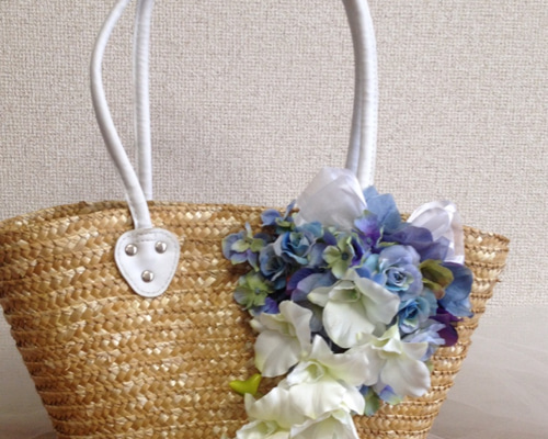 フラワーデコのかごバッグ かごバッグ fullbloom 通販 1091904