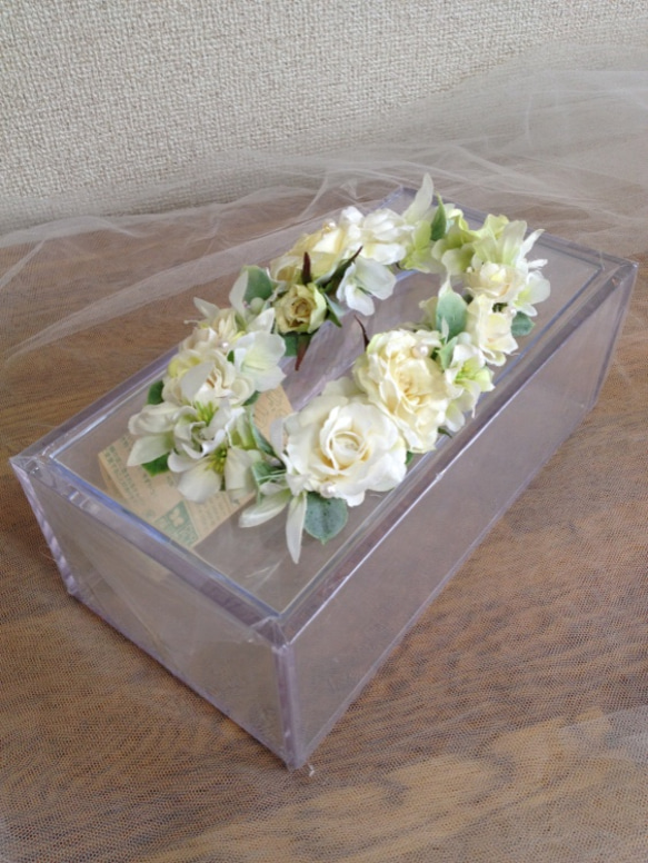 フラワーデコのティッシュケース ティッシュケース fullbloom