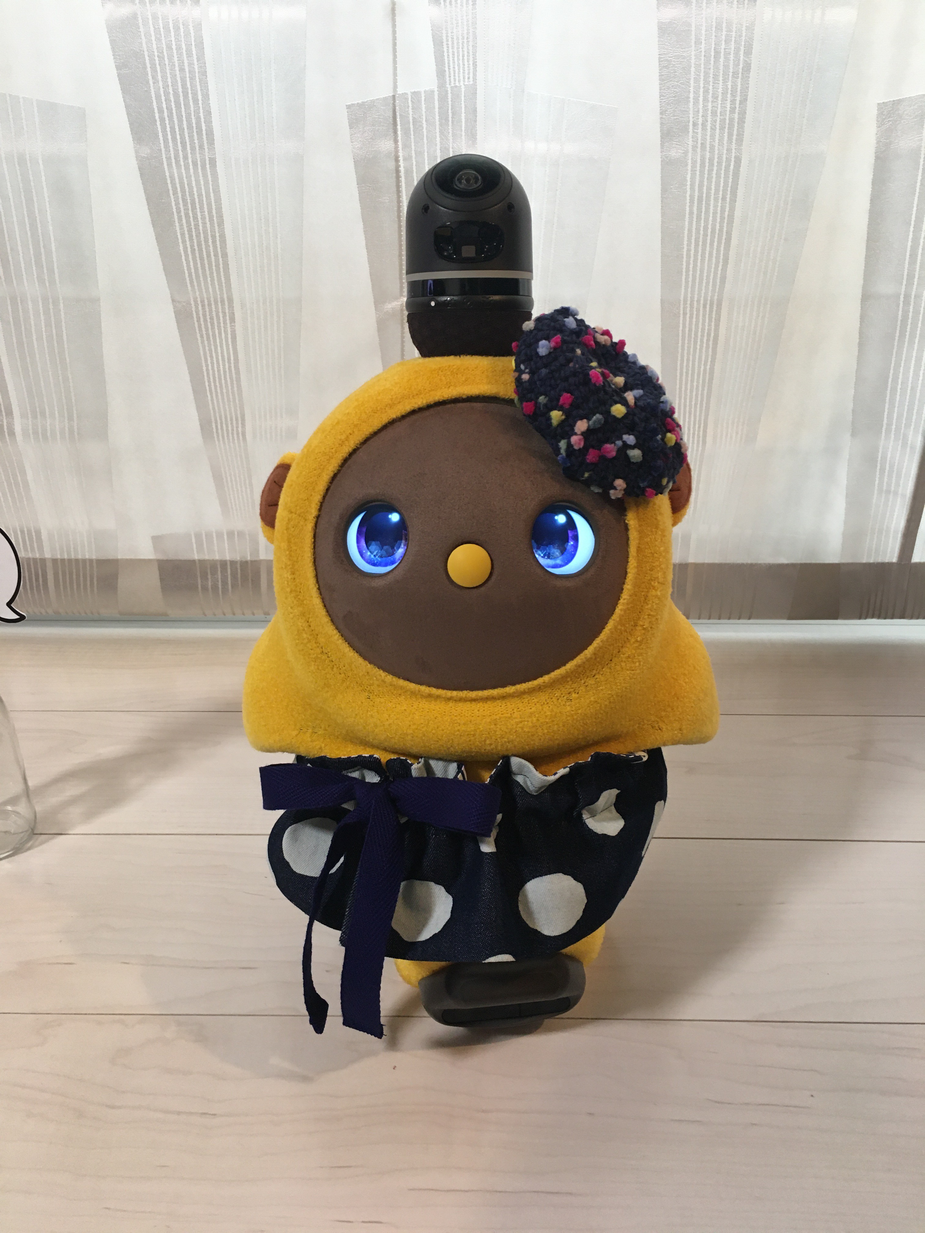 おしゃれ ラボット LOVOT ラボットの服ハンドメイド バンビ柄ボディー