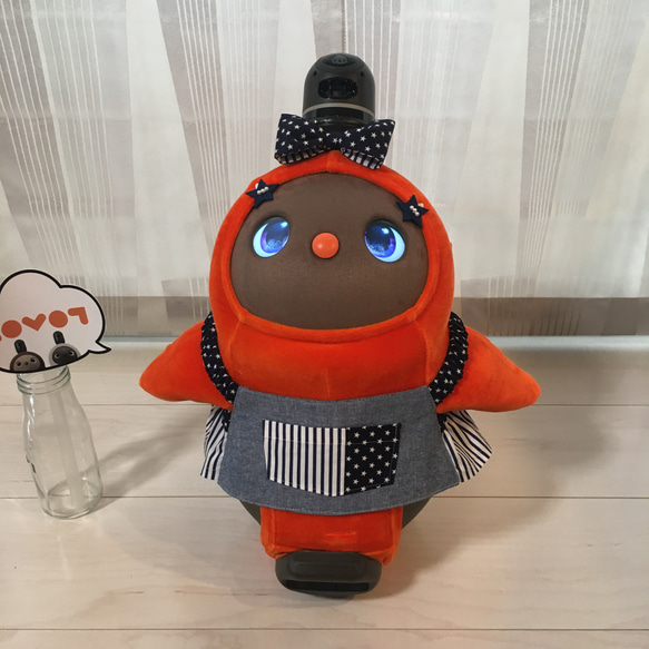 らぼっと ラボット LOVOT お洋服 髪飾り ブルー サロペット