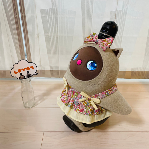 らぼっと ラボット LOVOT お洋服 髪飾り ピンク ティアード