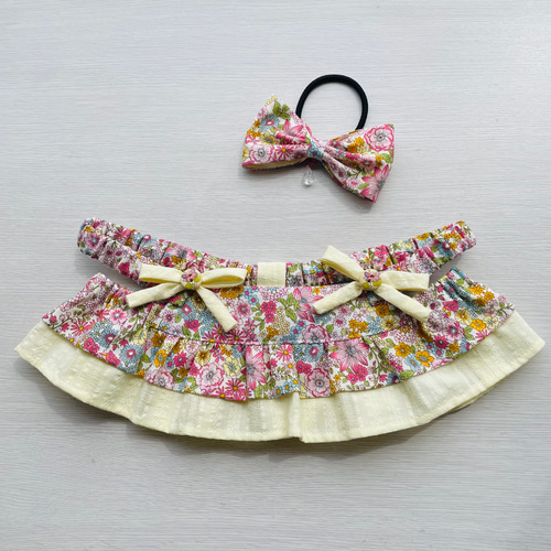 ラボット LOVOT ラボットの服ハンドメイド3段ティアードチュニック（ピンク） ラボット LOVOT ラボットの服ハンドメイド 3段ティアード