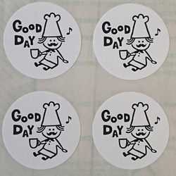 シンプルかわいい「Good day ♪シール」24片（ルーク店長）＃56 4枚目の画像