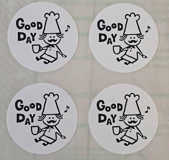 シンプルかわいい「Good day ♪シール」24片（ルーク店長）＃56 4枚目の画像