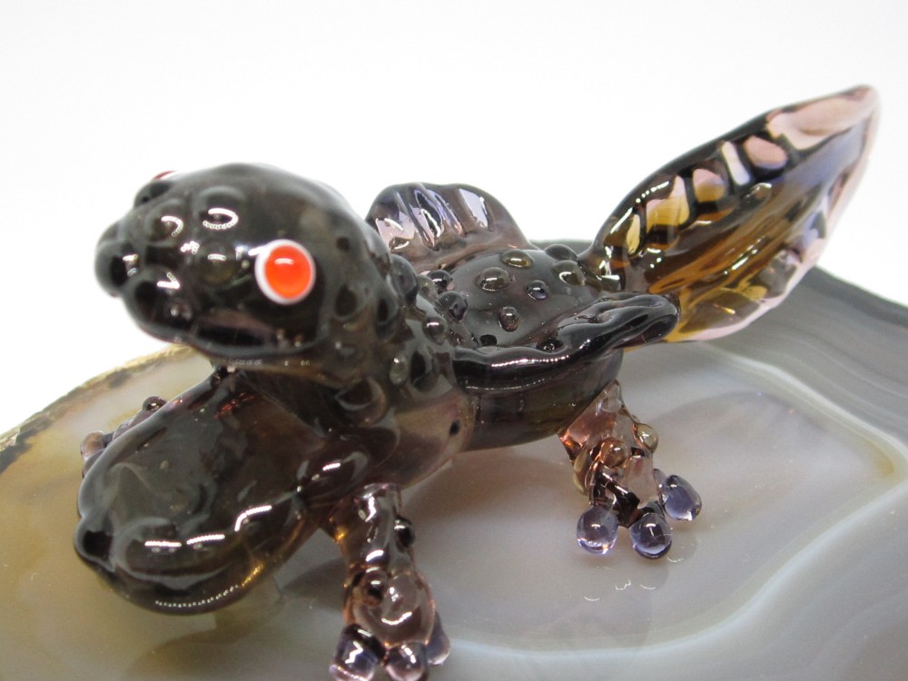 ガラス細工　笹舟の妖精 ガラス細工 笹舟の妖精 ガラス細工｜海｜水草S｜フォーカートグラス