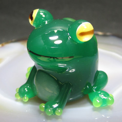 ガラスの造形・カエル2代目 その他置物 硝子細工屋 通販 8249202