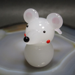 ガラスの造形・ネズミだるま 1枚目の画像