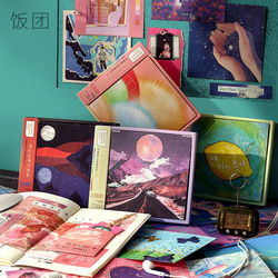 4種　CDボックス　韓国風　デザインペーパー　シール　紙素材　デコレーション　コラージュ素材 1枚目の画像