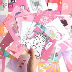 4種　CDボックス　韓国風　デザインペーパー　シール　紙素材　デコレーション　コラージュ素材 2枚目の画像