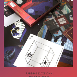 4種　CDボックス　韓国風　デザインペーパー　シール　紙素材　デコレーション　コラージュ素材 8枚目の画像