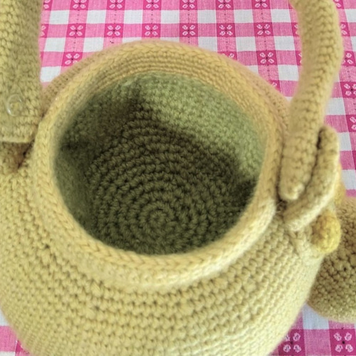 編み物・毛糸雑貨 昭和レトロ やかん (小物入れ、置物） その他置物