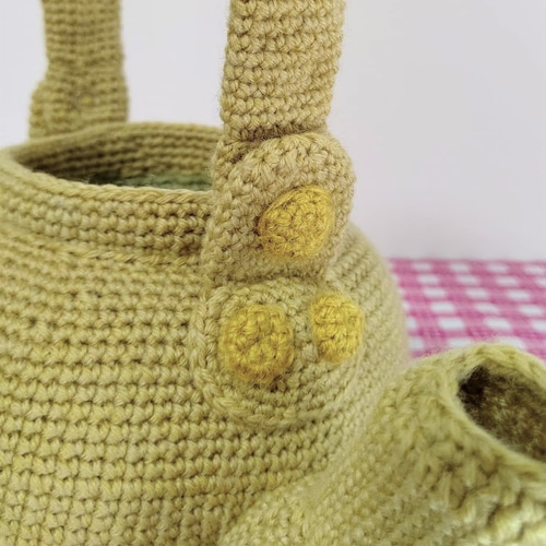 編み物・毛糸雑貨 昭和レトロ やかん (小物入れ、置物） その他置物