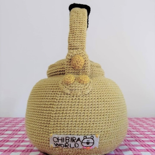 編み物・毛糸雑貨 昭和レトロ やかん (小物入れ、置物） その他置物