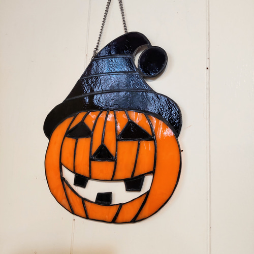 ステンドグラス　ハロウィンのパネル ded72fc5edc85f9982820397effcc9