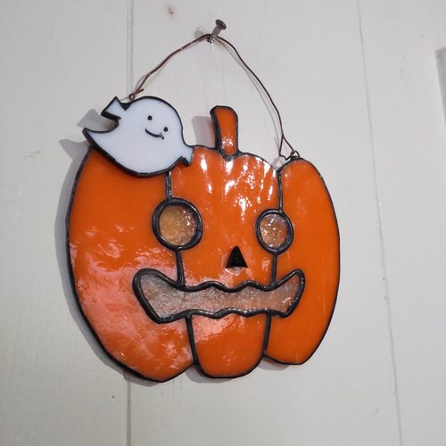 ステンドグラス　ハロウィンのパネル 97bfcc68b346fa23109e1f070548f9