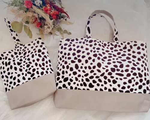 ダルメシアン柄 入園入学グッズ レッスンバッグ Marble 通販 11433272