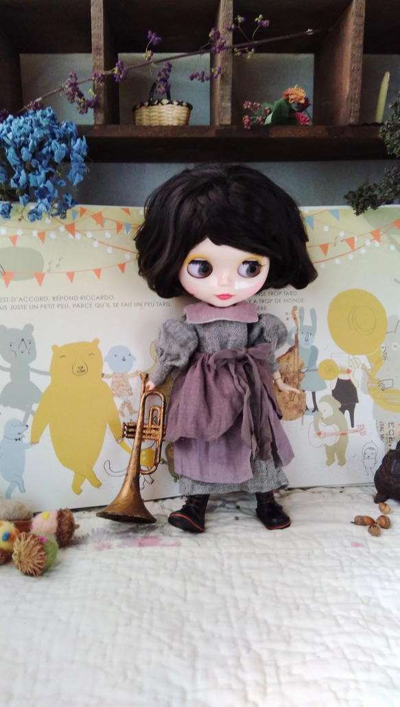 ブライスアウトフィット グレー4点セット その他人形 bambina