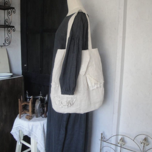 アンティークレースバッグ トートバッグ bambina 通販 7203519｜Creema