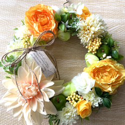 orange summer wreath⭐︎NO.108 リース miiro 通販 11835526｜Creema