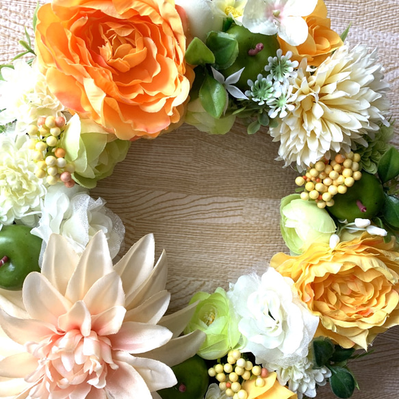 orange  summer  wreath⭐︎NO.108 2枚目の画像