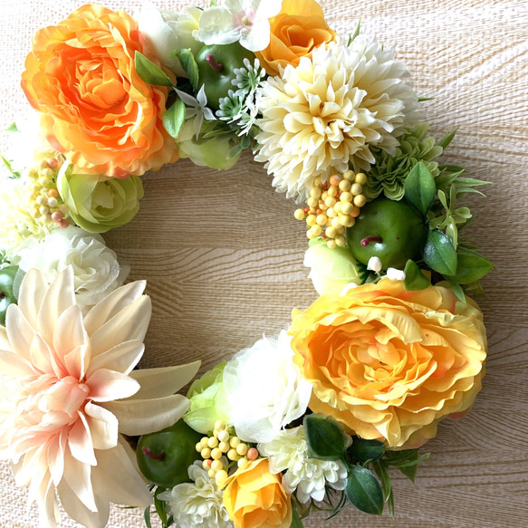 orange  summer  wreath⭐︎NO.108 4枚目の画像