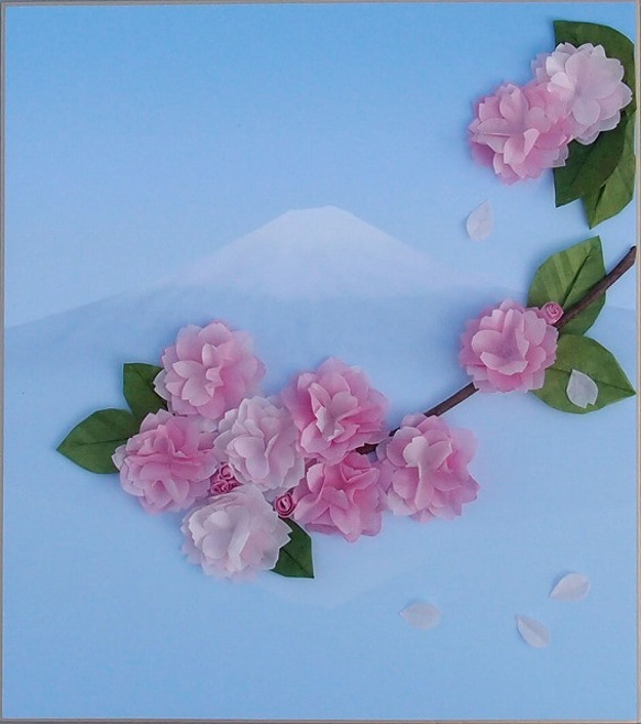 富士山と八重桜 その他アート ORIART 通販 1472481｜Creema