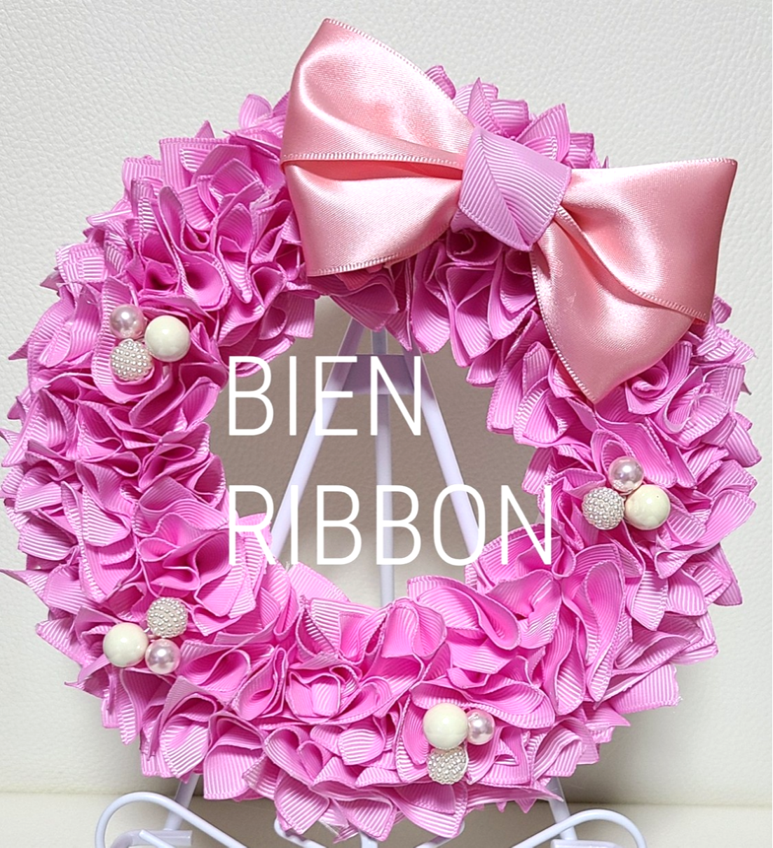 ❀ピンクリボンリース❀27㌢