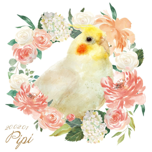 鳥 文鳥 オカメインコ セキセイインコ クリスタル 位牌 ペット