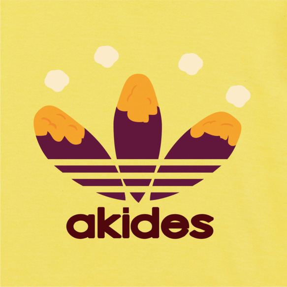 【送料無料】おもしろキッズTシャツ 「akides」ライトイエロー【ゆうパケット送料サービス】 3枚目の画像