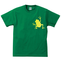 【送料無料】「水玉蛙」グリーン 爬虫類 カエル 蛙 キモカワ【ゆうパケット送料サービス】 1枚目の画像