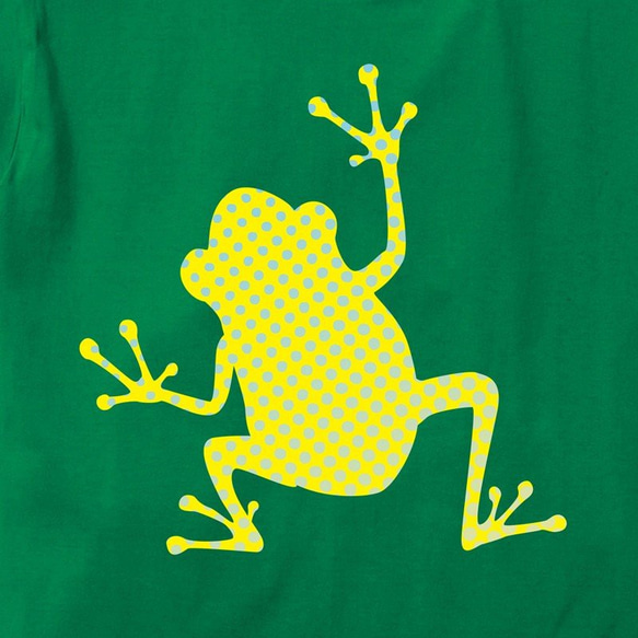 【送料無料】「水玉蛙」グリーン 爬虫類 カエル 蛙 キモカワ【ゆうパケット送料サービス】 2枚目の画像