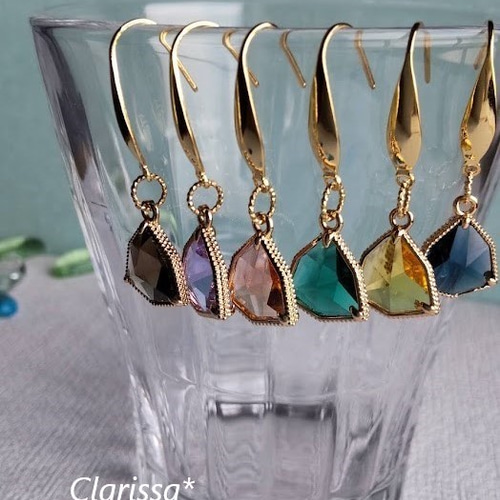 再々々・・・販♪】～colored glass～ 差し色 ピアス/イヤリング