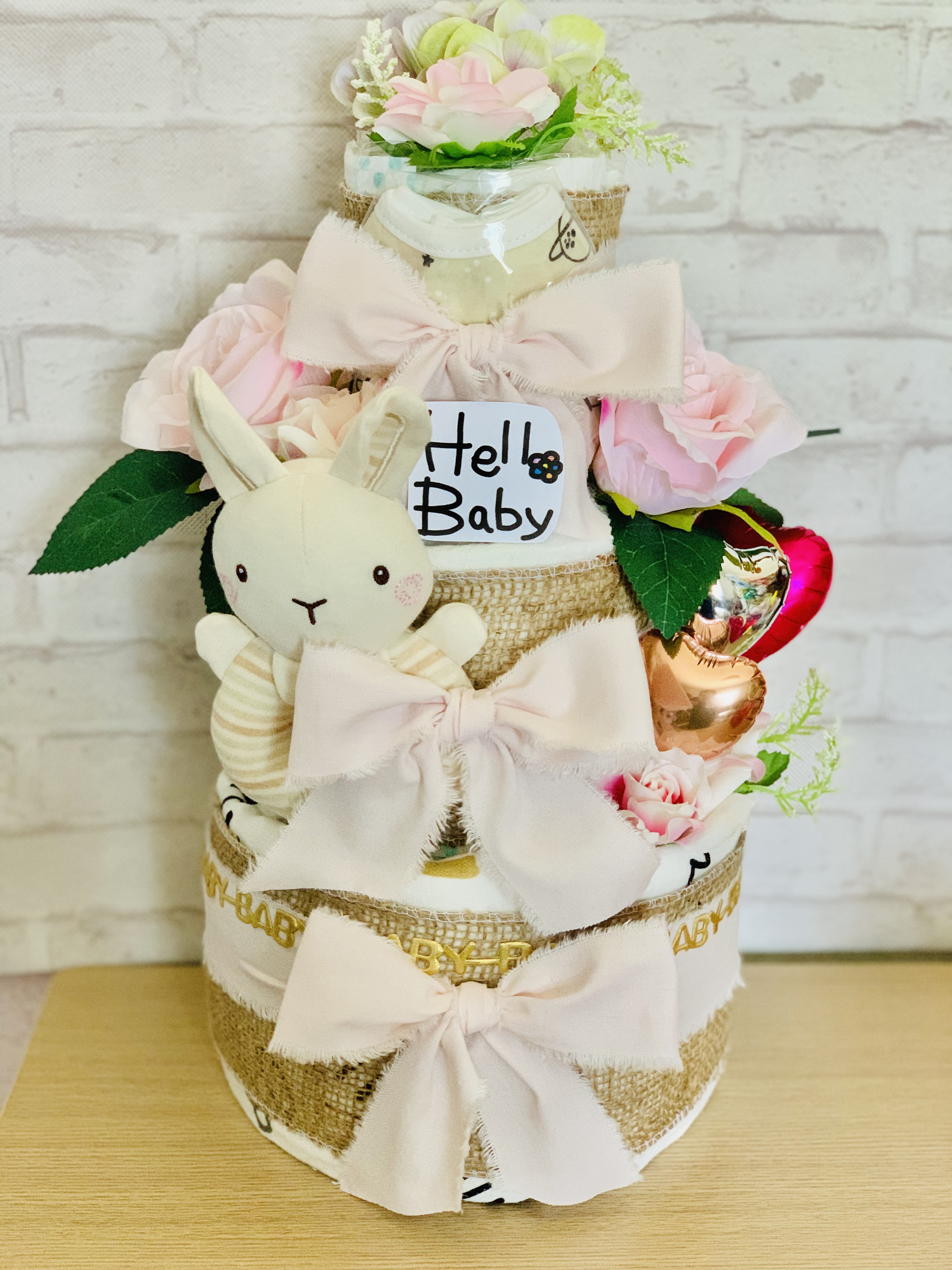 おむつケーキ　3段