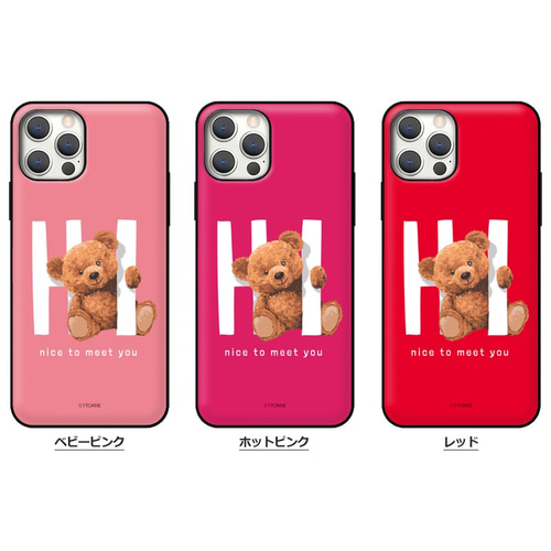 OSCHINO テディベア iPhoneケース スマホケース テディベア ハート iPhone ケース 13.15.15Pro.16.16Pro