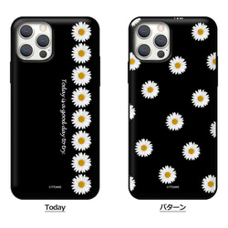 デイジー 雛菊☆マグネット カード収納 スマホケース ★iPhone15追加★ iPhone/Galaxy カバー 韓国 3枚目の画像