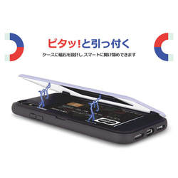 大人フラワー☆マグネット カード収納 スマホケース ★iPhone15追加★iPhone/Galaxy 携帯カバー 韓国 5枚目の画像