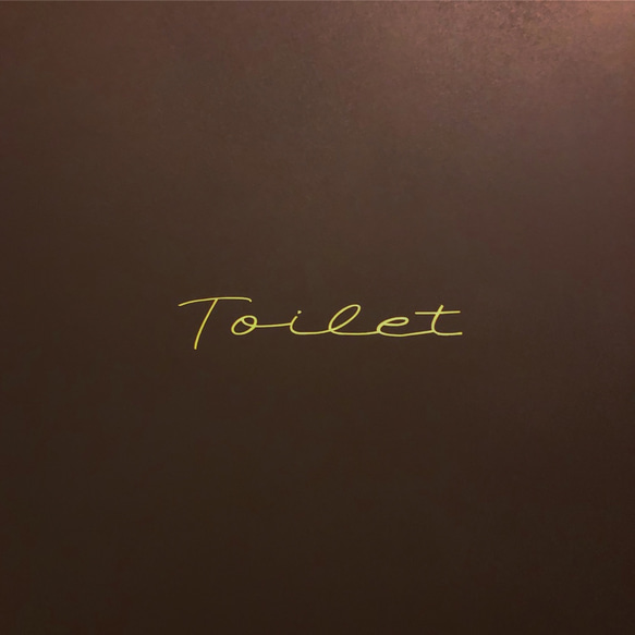 Toilet トイレサイン font①ステッカー ドアサイン サインステッカー 1枚目の画像