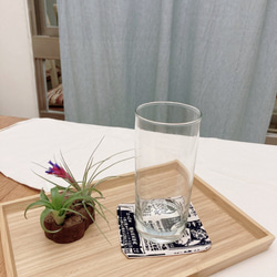 Room 208 日系棉麻布杯墊（2 入）/手作杯墊/方形杯墊/Cloth coaster/Fabric coaster 第4張的照片