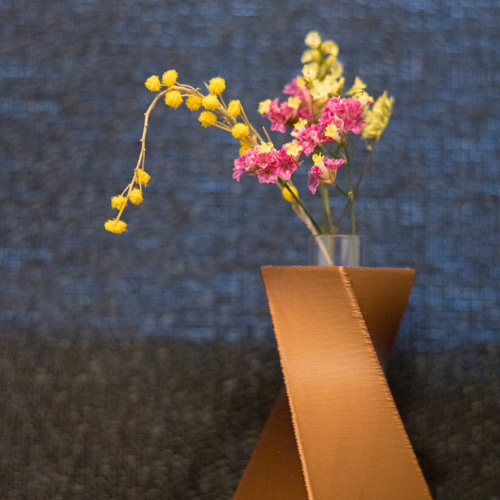 一輪挿し -squ- 銅質 一輪挿し・花瓶・花器 3D Creations 通販