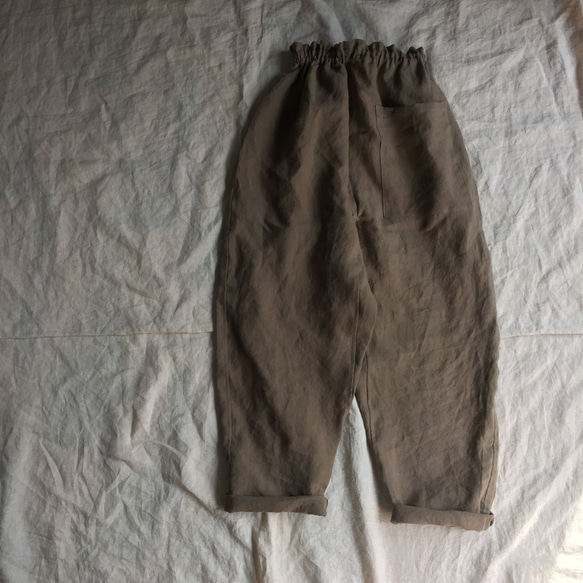 リネンのもんぺ　モカ リネンのもんぺ モカ ロングパンツ nuuMonpe 通販 11284735｜Creema