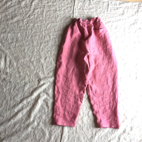 リネンのもんぺ　ピンク リネンのもんぺ ピンク ロングパンツ nuuMonpe 通販 11702415｜Creema