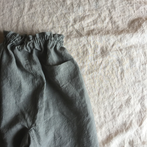 リネンのもんぺ　ねずみ色 リネンのもんぺ ねずみ色 ロングパンツ nuuMonpe 通販 12123588