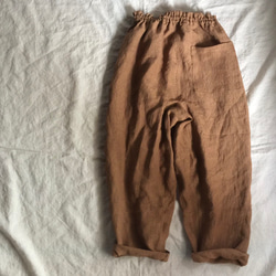 リネンのもんぺ チェリーレッド ロングパンツ nuuMonpe 通販