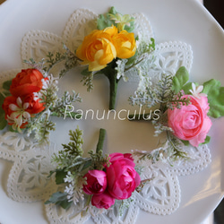 【petits riensフラワーギフト(ラナンキュラスYL)】「ベイクドチーズケーキ」選べる8色アソートセット 4枚目の画像