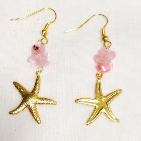 starfish pierce ヒトデピアス・イヤリング 3枚目の画像