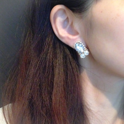 bijoux earring クリスタルビジュー イヤリング 2枚目の画像