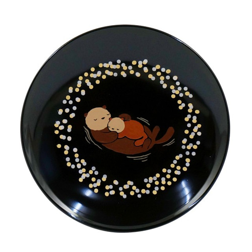 豆皿 命の歌 きらめき おやすみ親子 ラッコ 小皿 太陽漆器 通販