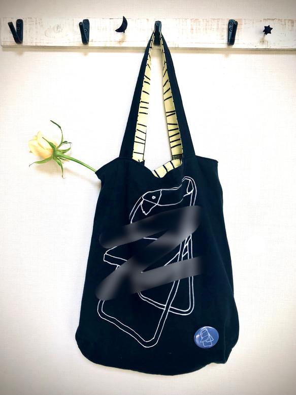 あなたのTシャツ(その他生地)をリバーシブルのバッグにリメイクします