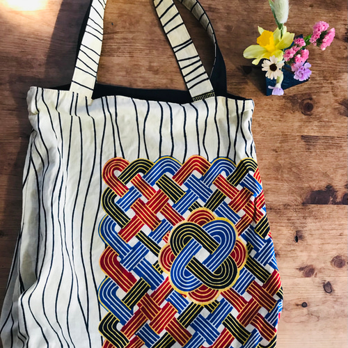 あなたのTシャツ(その他生地)をリバーシブルのバッグにリメイクします  