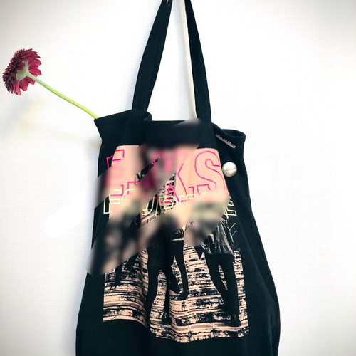 あなたのTシャツ(その他生地)をバッグ(裏なし)にリメイクします  